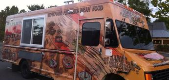 Charlie's Kabob Grill Food Truck serving Mediterranean food at events